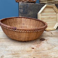 Load image into Gallery viewer, Vintage Boho Willow Wood Woven Basket
