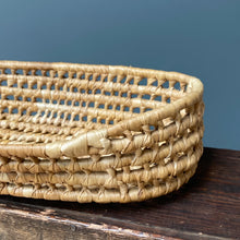Load image into Gallery viewer, Vintage Oval Handmade Seagrass Basket