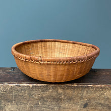 Load image into Gallery viewer, Vintage Boho Willow Wood Woven Basket