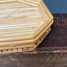 Load image into Gallery viewer, Vintage Bamboo Trinket Dish Plate - Boho Tiki