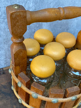 Load image into Gallery viewer, Vintage Table Top Spice Jar Rack/Organiser