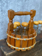 Load image into Gallery viewer, Vintage Table Top Spice Jar Rack/Organiser