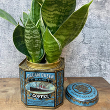 Load image into Gallery viewer, Vintage American Coffee Tin Planter Plant Pot