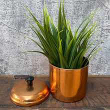 Load image into Gallery viewer, Rare Vintage 1970s Copper Planter Plant Storage Pot - Made in Rhodesia