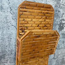 Load image into Gallery viewer, Vintage Bamboo Wood Wall Hung 1970s Key & Letter Rack Holder