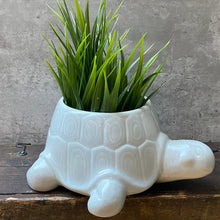Load image into Gallery viewer, Vintage 1980s Tortoise Ceramic Planter Plant Pot by St. Michael