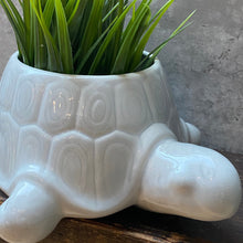 Load image into Gallery viewer, Vintage 1980s Tortoise Ceramic Planter Plant Pot by St. Michael