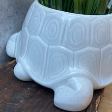 Load image into Gallery viewer, Vintage 1980s Tortoise Ceramic Planter Plant Pot by St. Michael