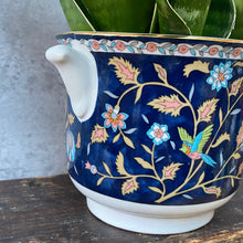 Load image into Gallery viewer, Vintage Flower & Bird Ceramic Planter Plant Pot by Saxony