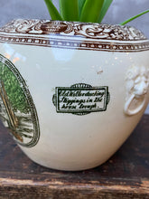 Load image into Gallery viewer, Vintage Ceramic Planter Plant Pot with Illustrations from Charles Dickins by Adams Pottery