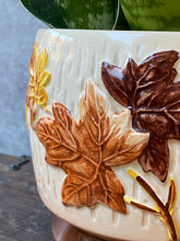 Load image into Gallery viewer, Vintage Ceramic Mid Century Cream & Brown Planter Plant Pot by Sylvac