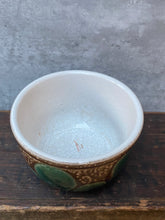 Load image into Gallery viewer, Vintage Ceramic Mid Century Green & Brown Planter Plant Pot