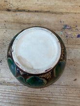 Load image into Gallery viewer, Vintage Ceramic Mid Century Green & Brown Planter Plant Pot