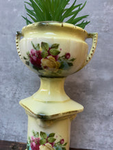 Load image into Gallery viewer, Vintage Small Porcelain Floral Rose Planter Plant Pot