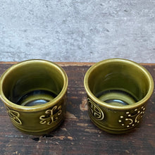 Load image into Gallery viewer, Pair Vintage Mini Ceramic Mid Century Plant Pots Planters for Succulents or Cactus