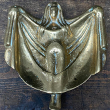 Load image into Gallery viewer, Vintage Brass Pin Dish Trinket Display Key Bowl Art Nouveau Style - Naked Lady