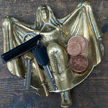 Load image into Gallery viewer, Vintage Brass Pin Dish Trinket Display Key Bowl Art Nouveau Style - Naked Lady