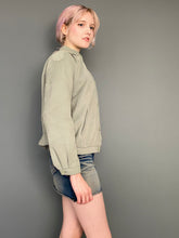 Load image into Gallery viewer, Vintage 70s Faux Suede Lined Bomber Jacket by St. Michael's