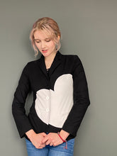 Load image into Gallery viewer, Vintage 90s Fitted Heart Print Jacket Blazer By Moschino