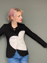 Load image into Gallery viewer, Vintage 90s Fitted Heart Print Jacket Blazer By Moschino