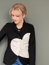 Load image into Gallery viewer, Vintage 90s Fitted Heart Print Jacket Blazer By Moschino