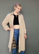 Load image into Gallery viewer, Vintage 90s Raincoat Button Jacket With Removable Tartan Lining