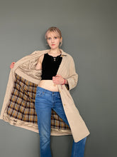 Load image into Gallery viewer, Vintage 90s Raincoat Button Jacket With Removable Tartan Lining