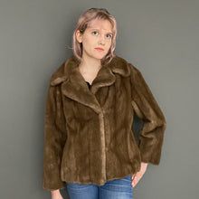Load image into Gallery viewer, Vintage 1960s Blonde Faux Fur England Short Crop Jacket Coat by Astraka