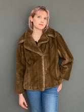 Load image into Gallery viewer, Vintage 1960s Blonde Faux Fur England Short Crop Jacket Coat by Astraka