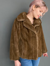 Load image into Gallery viewer, Vintage 1960s Blonde Faux Fur England Short Crop Jacket Coat by Astraka