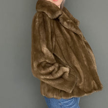 Load image into Gallery viewer, Vintage 1960s Blonde Faux Fur England Short Crop Jacket Coat by Astraka