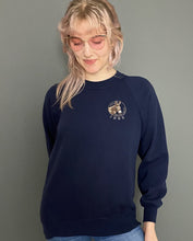 Load image into Gallery viewer, Vintage 90s Navy Blue Donkey Breed Society Sweatshirt Jumper Top