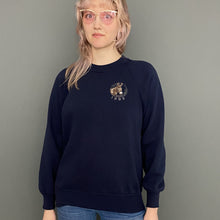 Load image into Gallery viewer, Vintage 90s Navy Blue Donkey Breed Society Sweatshirt Jumper Top