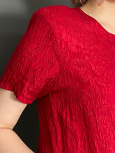 Load image into Gallery viewer, Vintage Early 90s Pure 100% Silk Red T-Shirt Top by Debenhams