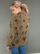 Load image into Gallery viewer, Vintage 90s Zip Up Tree Forrest Print Fleece Jacket Jumper Top