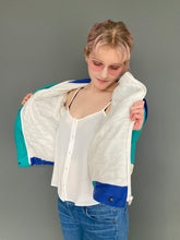 Load image into Gallery viewer, Vintage Retro Early 1980s Blue/Green Ski Style Jacket - Oversized