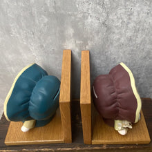 Load image into Gallery viewer, Vintage Porcelain & Wood Doll Figurine Bookends