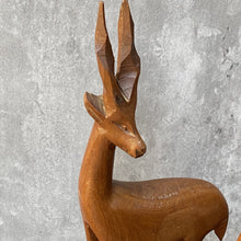 Load image into Gallery viewer, Pair of Vintage Retro African Wooden Antelope, Deer, Gazelle Figurines