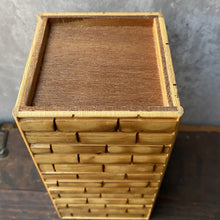 Load image into Gallery viewer, Vintage Bamboo Style Wooden Vase - Tiki Boho Style