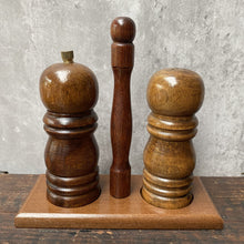 Load image into Gallery viewer, Vintage Wooden Salt & Pepper Shaker Set
