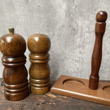 Load image into Gallery viewer, Vintage Wooden Salt & Pepper Shaker Set