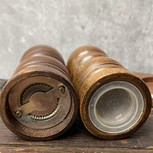Load image into Gallery viewer, Vintage Wooden Salt & Pepper Shaker Set
