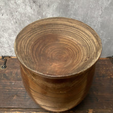 Load image into Gallery viewer, Vintage Wood Barrel Shaped Plant Pot Planter