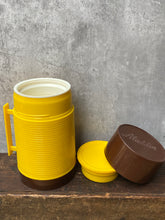 Load image into Gallery viewer, Vintage Retro Super Food Aladdin Flask 16floz Yellow & Brown Made in England by Thermos