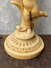 Load image into Gallery viewer, Vintage Cherub Putti Pillar Candle Stick