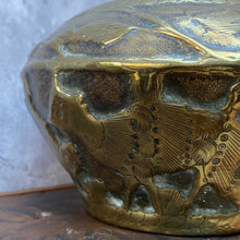 Load image into Gallery viewer, Vintage Handmade Antique Brass Plant Pot Planter