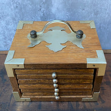 Load image into Gallery viewer, Vintage Wooden Drinks Coasters in Beautiful Storage Box
