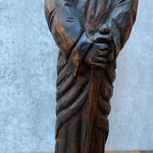 Load image into Gallery viewer, Vintage Wooden Carved Religious Sculpture Statue Figurine