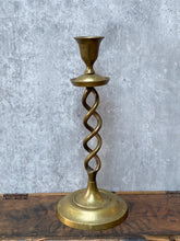 Load image into Gallery viewer, Vintage Large Brass Candle Stick