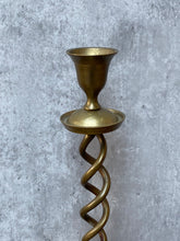 Load image into Gallery viewer, Vintage Large Brass Candle Stick